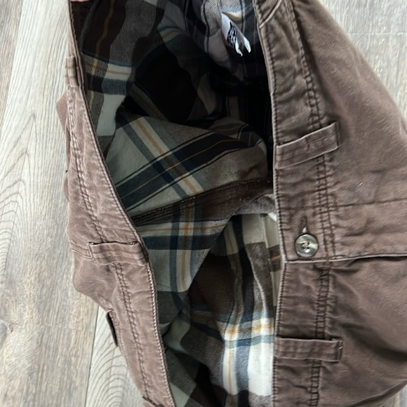 Redhead 44x30 Brown Plaid Fleece Lined Cargo Pants - Picture 7 of 7